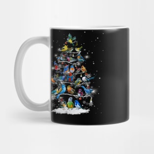 Lovely Birds Christmas Tree Costume Gift Mug